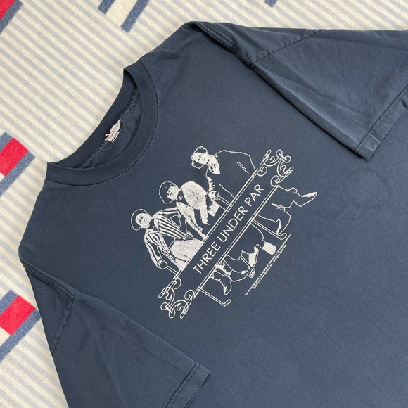 Vintage Distressed The Three Stooges Golf Three Under Par short sleeve tee shirt - Picture 9 of 13